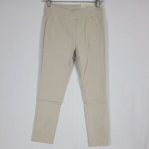NEW SOFT SURROUNDINGS Women's Super Stretch Pant Straight Leg Salt/Khaki PXS